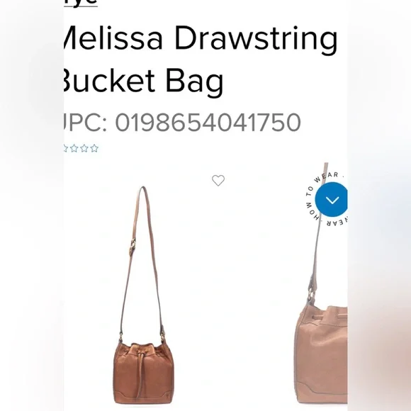 Frye Melissa Leather Hobo Bag -NEW with tags- authentic Frye leather bag - Picture 7 of 15